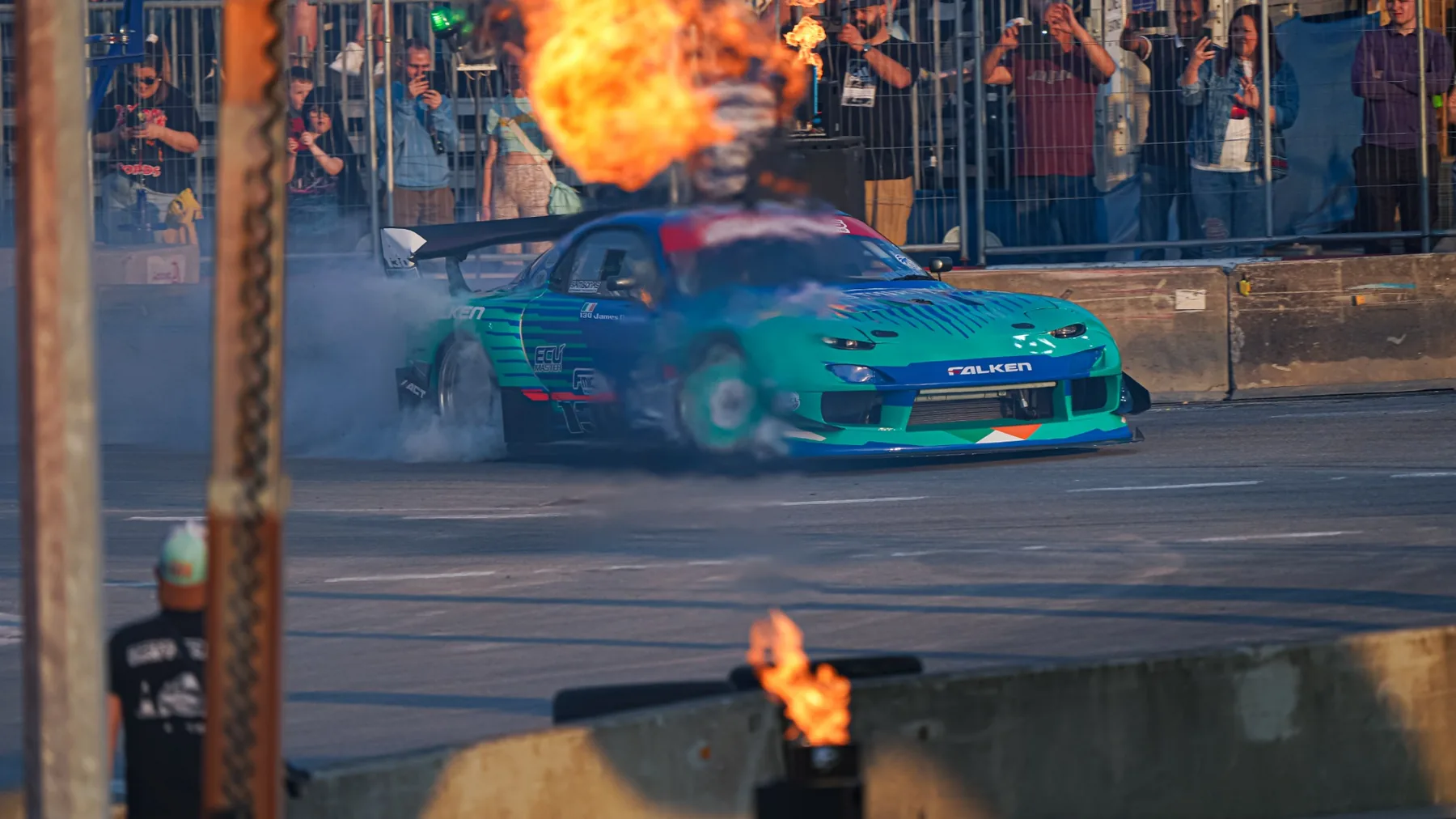 Portrait of a drift car